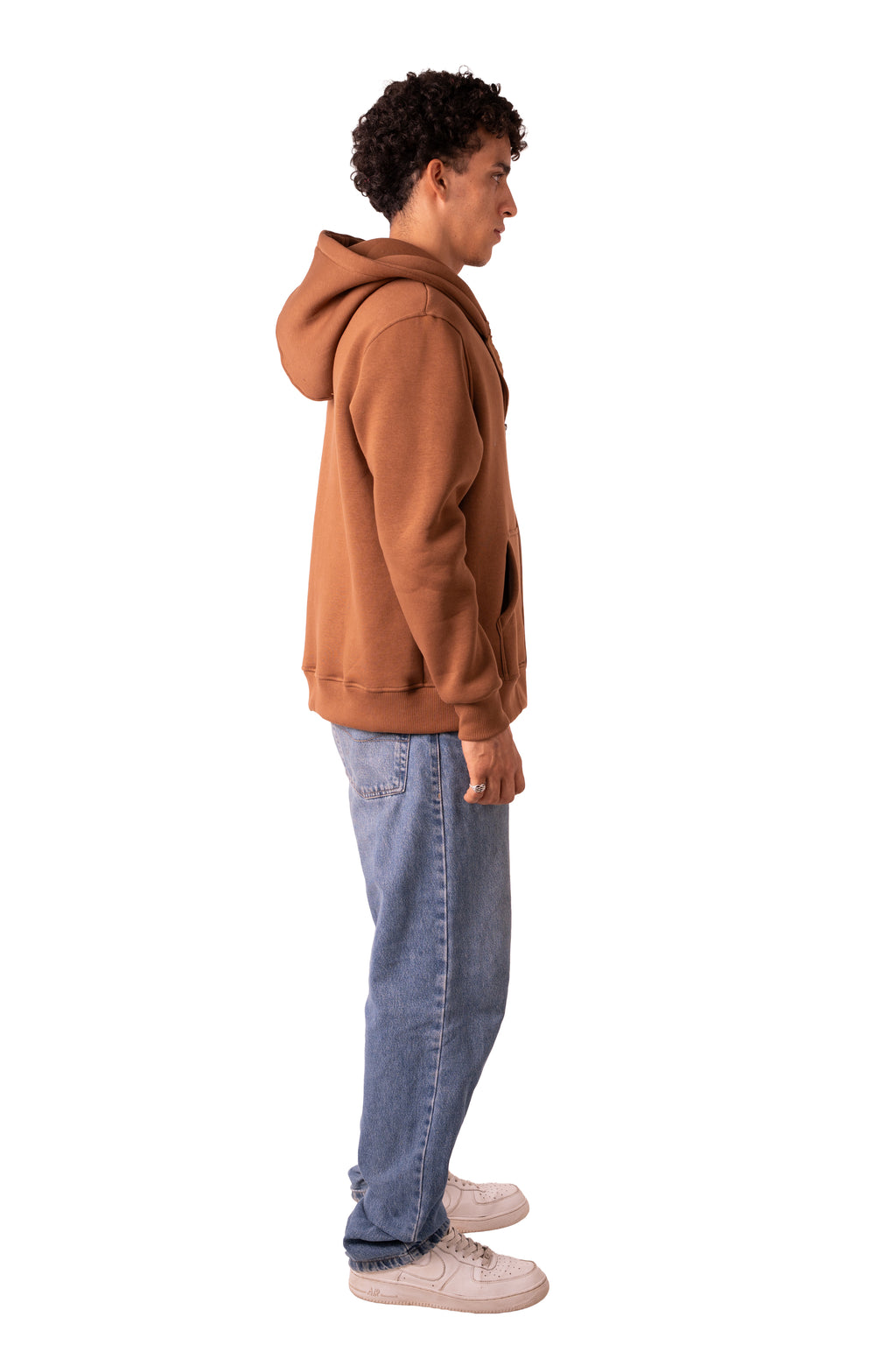 Zip Up Jacket Cocoa Brown