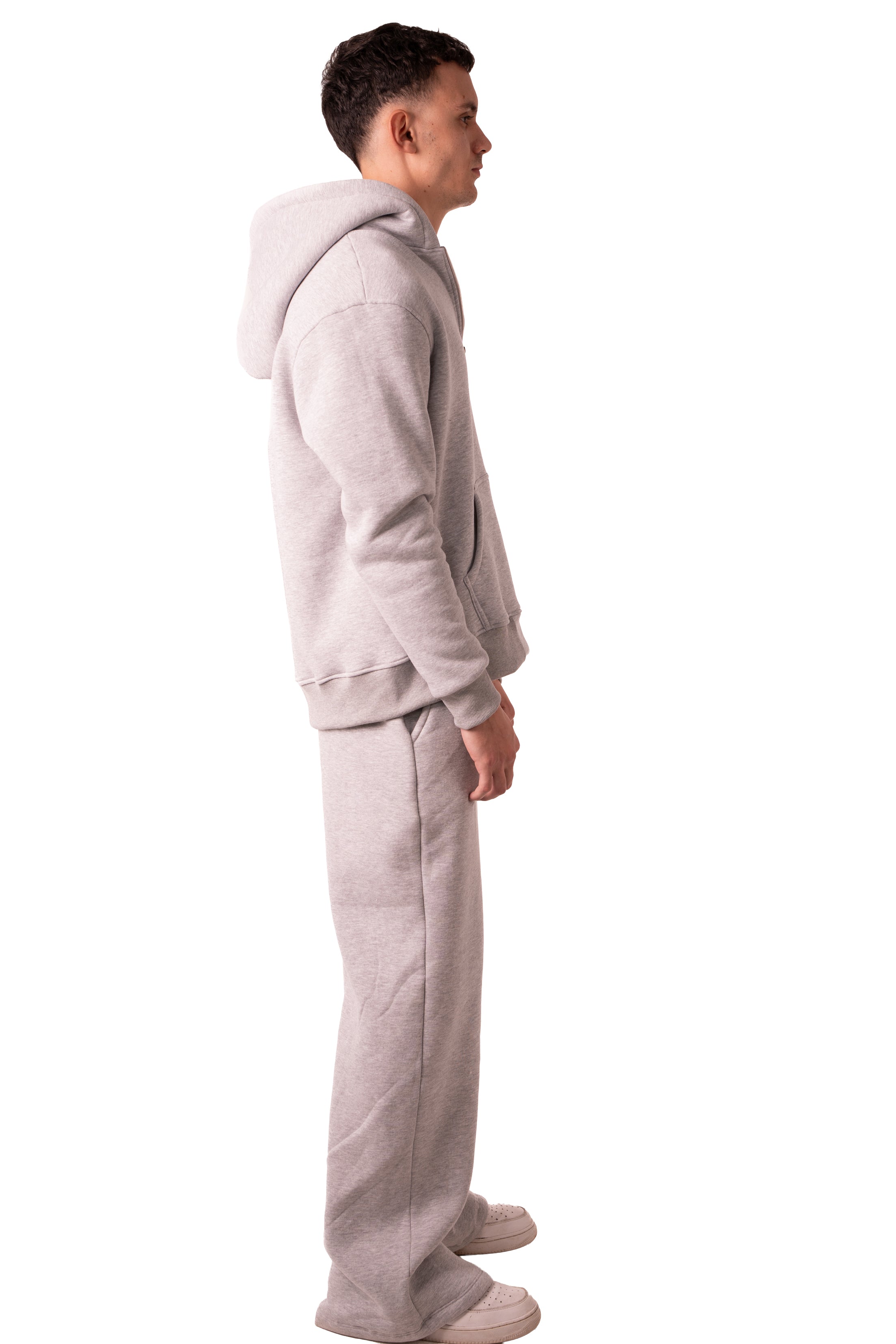 Zip Up Jacket Light Grey
