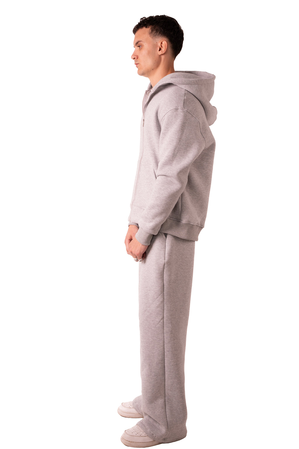 Zip Up Jacket Light Grey