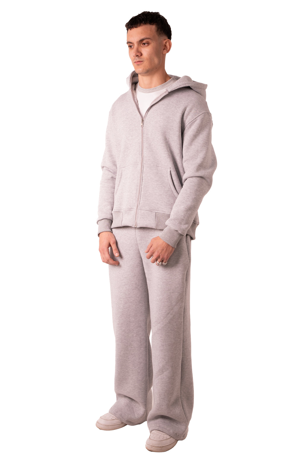 Zip Up Jacket Light Grey