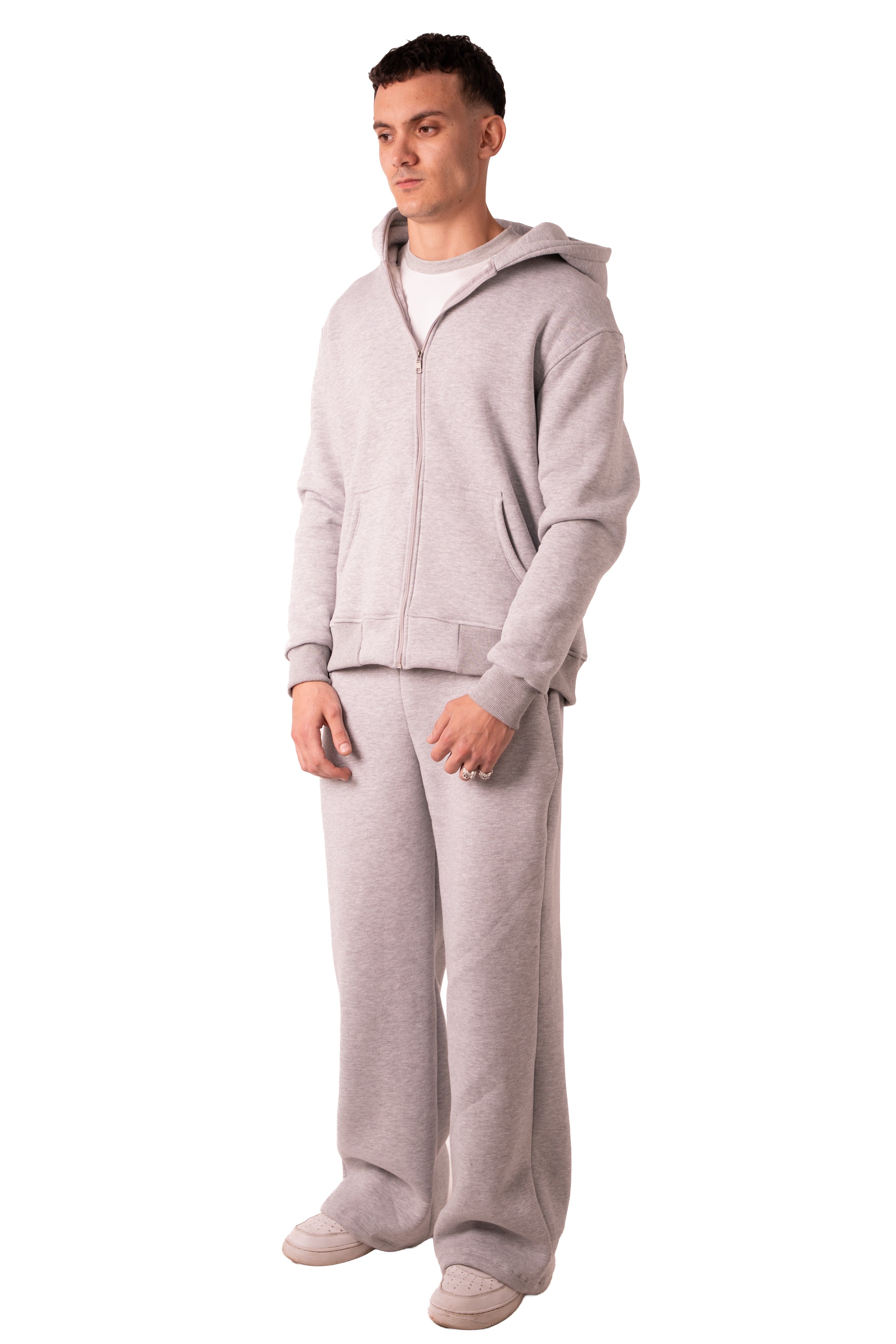 Zip Up Jacket Light Grey