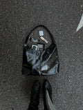 Hobo Bag in Cracked Black